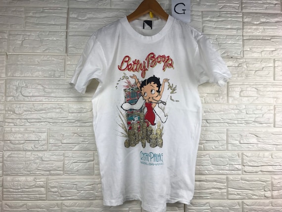 Vintage Betty Boop Animated Cartoon Character Crystal Palace Nassau Bahamas 90s T Shirt Vintage Shirt Design, Town Outfits, Graphic T Shirt Outfit